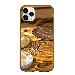 Чехол iPhone 11 Pro матовый Виртуальные монеты