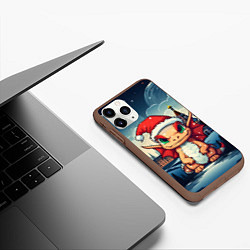 Чехол iPhone 11 Pro матовый Дракоша в России, цвет: 3D-коричневый — фото 2
