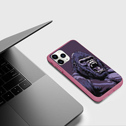 Чехол iPhone 11 Pro матовый Lord of the Jungle, цвет: 3D-малиновый — фото 2