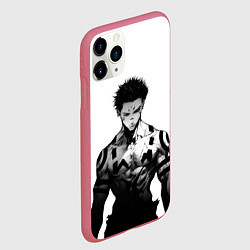 Чехол iPhone 11 Pro матовый Гигачад Суккуна - Магическая битва, цвет: 3D-малиновый — фото 2
