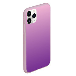 Чехол iPhone 11 Pro матовый Нежный розовый и насыщенный малиновый градиент, цвет: 3D-розовый — фото 2