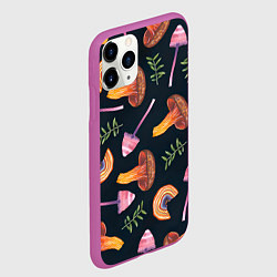 Чехол iPhone 11 Pro матовый Goblincore - болотные грибы, цвет: 3D-фиолетовый — фото 2