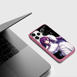 Чехол iPhone 11 Pro матовый Ферн из аниме, цвет: 3D-малиновый — фото 2
