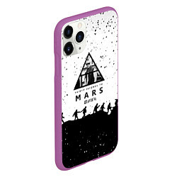 Чехол iPhone 11 Pro матовый Thirty seconds to mars Jared Leto music, цвет: 3D-фиолетовый — фото 2