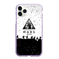 Чехол iPhone 11 Pro матовый Thirty seconds to mars Jared Leto music, цвет: 3D-светло-сиреневый