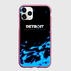 Чехол iPhone 11 Pro матовый Detroit become human голубая кровь, цвет: 3D-малиновый