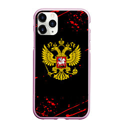 Чехол iPhone 11 Pro матовый Краски Россия герб