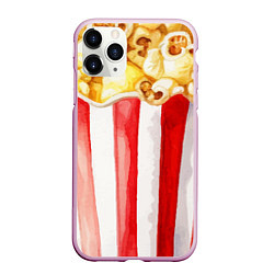 Чехол iPhone 11 Pro матовый Попкорн, цвет: 3D-розовый
