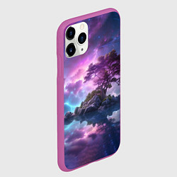 Чехол iPhone 11 Pro матовый Волшебный остров, цвет: 3D-фиолетовый — фото 2