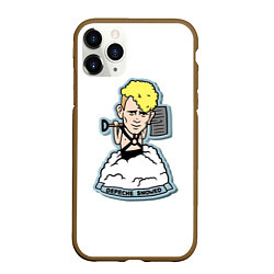 Чехол iPhone 11 Pro матовый Depeche Mode - Martin Gore Snowed, цвет: 3D-коричневый