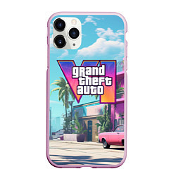 Чехол iPhone 11 Pro матовый GTA 6 Vice city