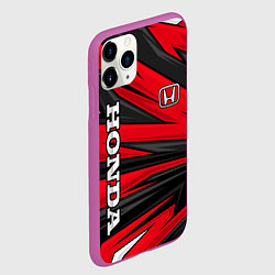 Чехол iPhone 11 Pro матовый Red sport - honda, цвет: 3D-фиолетовый — фото 2