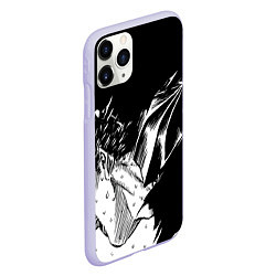 Чехол iPhone 11 Pro матовый Берсерк Гатс в чёрных доспехах, цвет: 3D-светло-сиреневый — фото 2