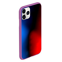 Чехол iPhone 11 Pro матовый Неоновый градиент краски, цвет: 3D-фиолетовый — фото 2