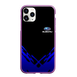 Чехол iPhone 11 Pro матовый Subaru geomery