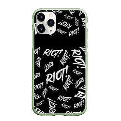 Чехол iPhone 11 Pro матовый Paramore alllogo, цвет: 3D-салатовый