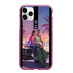 Чехол iPhone 11 Pro матовый ГТА 6