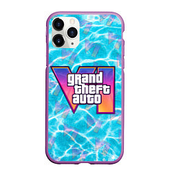 Чехол iPhone 11 Pro матовый GTA 6 басейн