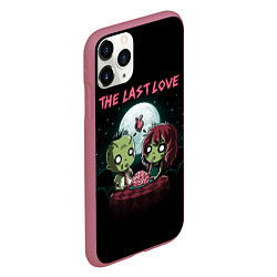 Чехол iPhone 11 Pro матовый The last love zombies, цвет: 3D-малиновый — фото 2