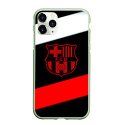 Чехол iPhone 11 Pro матовый Barcelona stripes sport