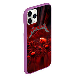 Чехол iPhone 11 Pro матовый Metallica alboom band, цвет: 3D-фиолетовый — фото 2