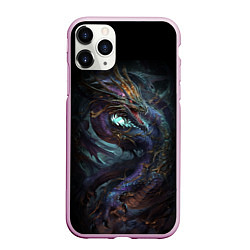Чехол iPhone 11 Pro матовый Фэнтази дракон символ 2024, цвет: 3D-розовый