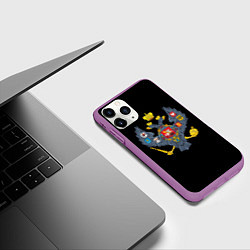 Чехол iPhone 11 Pro матовый Держава герб Российской империи, цвет: 3D-фиолетовый — фото 2