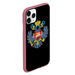 Чехол iPhone 11 Pro матовый Имперская символика России, цвет: 3D-малиновый — фото 2