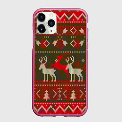 Чехол iPhone 11 Pro матовый Рождественский орнамент