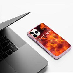 Чехол iPhone 11 Pro матовый Ghost of Tsushima games, цвет: 3D-розовый — фото 2