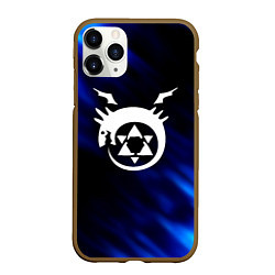 Чехол iPhone 11 Pro матовый Fullmetal Alchemist soul, цвет: 3D-коричневый