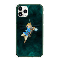 Чехол iPhone 11 Pro матовый Zelda the game, цвет: 3D-темно-зеленый
