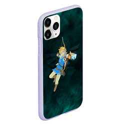 Чехол iPhone 11 Pro матовый Zelda the game, цвет: 3D-светло-сиреневый — фото 2