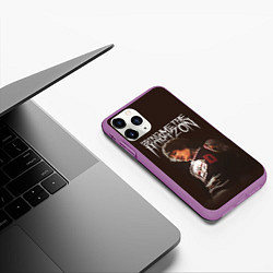 Чехол iPhone 11 Pro матовый Oli Sykes - Bring Me the Horizon, цвет: 3D-фиолетовый — фото 2