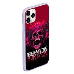 Чехол iPhone 11 Pro матовый Bring Me the Horizon - rock band, цвет: 3D-светло-сиреневый — фото 2