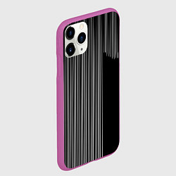 Чехол iPhone 11 Pro матовый Visual zebra stripes, цвет: 3D-фиолетовый — фото 2
