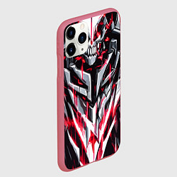 Чехол iPhone 11 Pro матовый Красный адский доспех, цвет: 3D-малиновый — фото 2