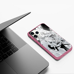 Чехол iPhone 11 Pro матовый Sousou no Frieren, цвет: 3D-малиновый — фото 2