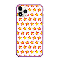 Чехол iPhone 11 Pro матовый Звезды защитника
