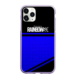 Чехол iPhone 11 Pro матовый Tom Clancys rainbow six geometry, цвет: 3D-светло-сиреневый