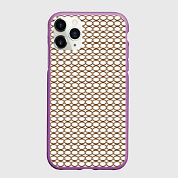 Чехол iPhone 11 Pro матовый Цепь дуги, цвет: 3D-фиолетовый