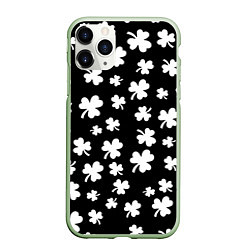 Чехол iPhone 11 Pro матовый Black clover pattern anime