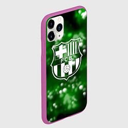 Чехол iPhone 11 Pro матовый Barcelona боке текстура поле, цвет: 3D-фиолетовый — фото 2