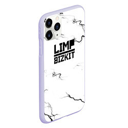 Чехол iPhone 11 Pro матовый Limp bizkit storm black, цвет: 3D-светло-сиреневый — фото 2
