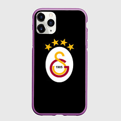 Чехол iPhone 11 Pro матовый Galatasaray logo fc, цвет: 3D-фиолетовый