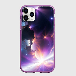 Чехол iPhone 11 Pro матовый Космическая вспышка