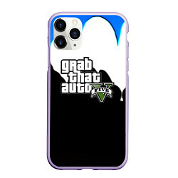 Чехол iPhone 11 Pro матовый GTA 5 краски гейм