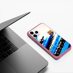 Чехол iPhone 11 Pro матовый Barcelona fc club, цвет: 3D-малиновый — фото 2