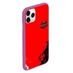 Чехол iPhone 11 Pro матовый Painkiller logo game шутер прошлого, цвет: 3D-фиолетовый — фото 2
