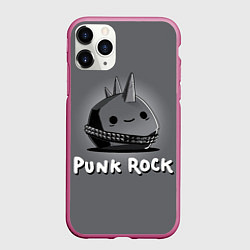 Чехол iPhone 11 Pro матовый Камень панк